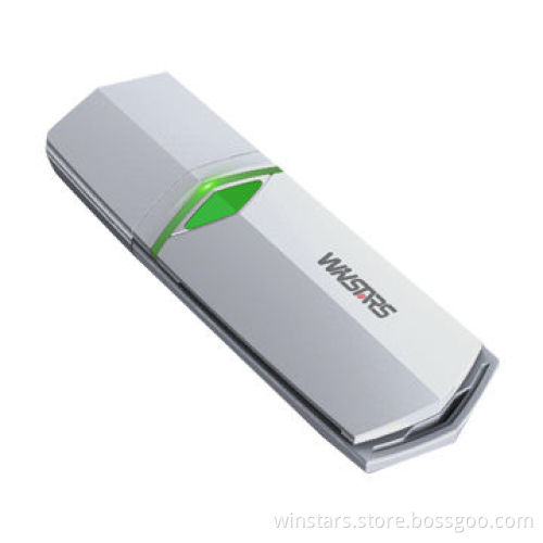 2.4G and 5G Dual Band 300Mbps USB Wireless LAN Adapter with Enhanced WEP and WPA Wireless Security